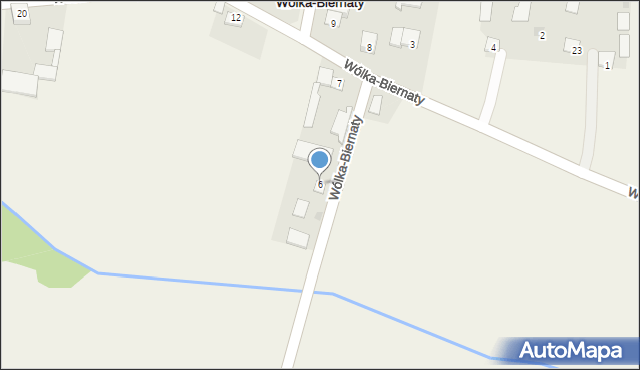 Wólka-Biernaty, Wólka-Biernaty, 6, mapa Wólka-Biernaty