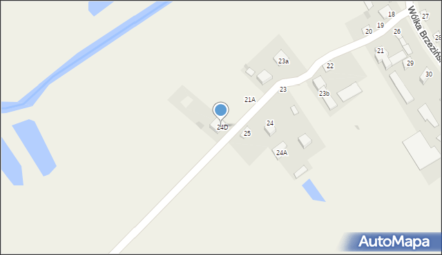 Wólka Brzezińska, Wólka Brzezińska, 24D, mapa Wólka Brzezińska