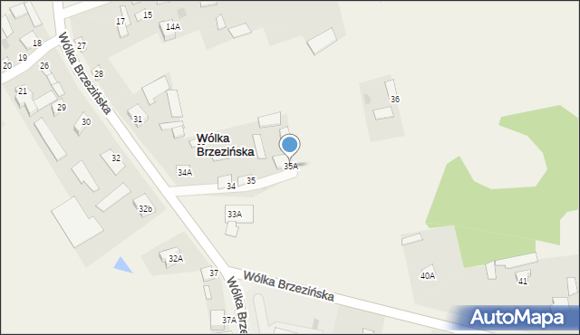 Wólka Brzezińska, Wólka Brzezińska, 35A, mapa Wólka Brzezińska