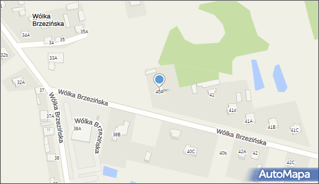 Wólka Brzezińska, Wólka Brzezińska, 40A, mapa Wólka Brzezińska