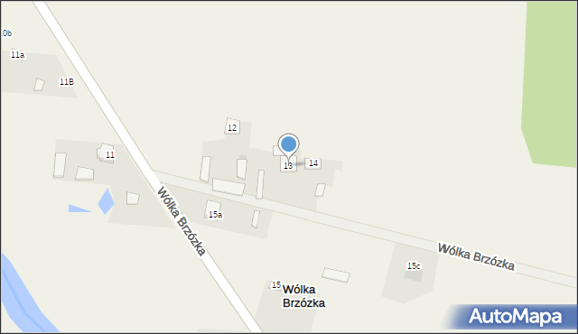 Wólka Brzózka, Wólka Brzózka, 13, mapa Wólka Brzózka