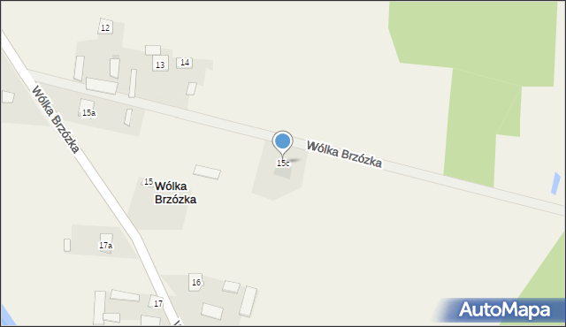 Wólka Brzózka, Wólka Brzózka, 15c, mapa Wólka Brzózka