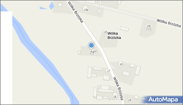 Wólka Brzózka, Wólka Brzózka, 17a, mapa Wólka Brzózka