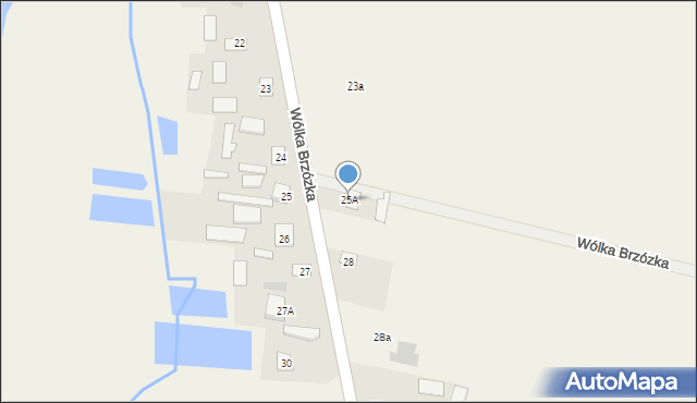 Wólka Brzózka, Wólka Brzózka, 25A, mapa Wólka Brzózka
