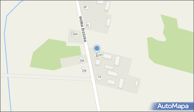 Wólka Brzózka, Wólka Brzózka, 32, mapa Wólka Brzózka