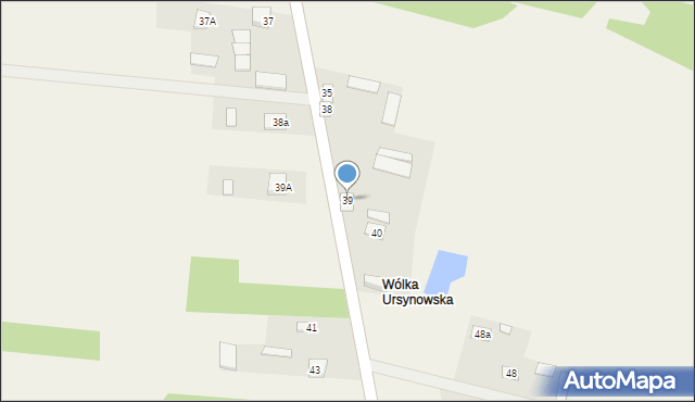 Wólka Brzózka, Wólka Brzózka, 39, mapa Wólka Brzózka