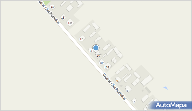 Wólka Ciechomska, Wólka Ciechomska, 11a, mapa Wólka Ciechomska