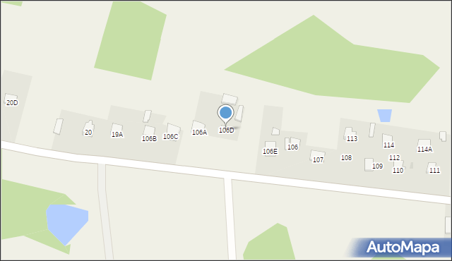 Wólka Cycowska, Wólka Cycowska, 106D, mapa Wólka Cycowska