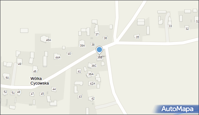 Wólka Cycowska, Wólka Cycowska, 36B, mapa Wólka Cycowska