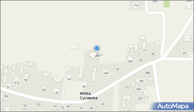 Wólka Cycowska, Wólka Cycowska, 46A, mapa Wólka Cycowska