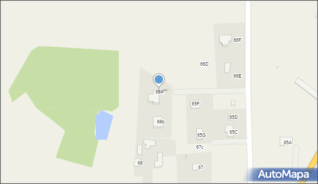 Wólka Cycowska, Wólka Cycowska, 68A, mapa Wólka Cycowska