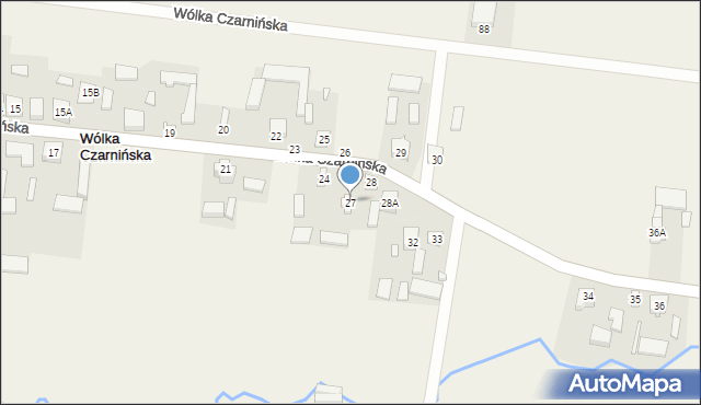 Wólka Czarnińska, Wólka Czarnińska, 27, mapa Wólka Czarnińska