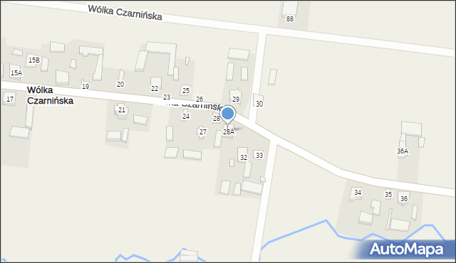 Wólka Czarnińska, Wólka Czarnińska, 28A, mapa Wólka Czarnińska