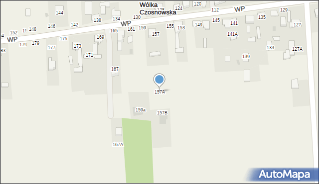 Wólka Czosnowska, Wojska Polskiego, 157A, mapa Wólka Czosnowska