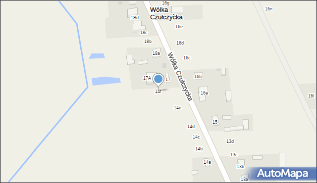 Wólka Czułczycka, Wólka Czułczycka, 14f, mapa Wólka Czułczycka