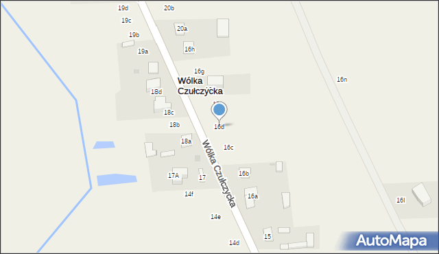 Wólka Czułczycka, Wólka Czułczycka, 16d, mapa Wólka Czułczycka