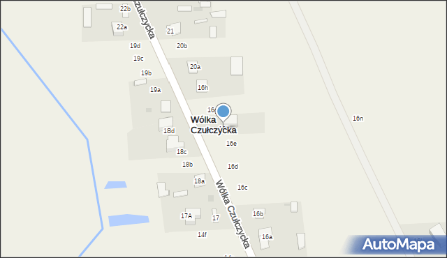 Wólka Czułczycka, Wólka Czułczycka, 16f, mapa Wólka Czułczycka