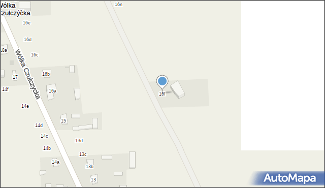 Wólka Czułczycka, Wólka Czułczycka, 16I, mapa Wólka Czułczycka
