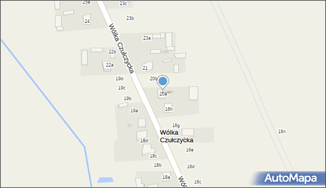 Wólka Czułczycka, Wólka Czułczycka, 20a, mapa Wólka Czułczycka