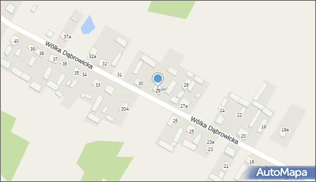 Wólka Dąbrowicka, Wólka Dąbrowicka, 29, mapa Wólka Dąbrowicka