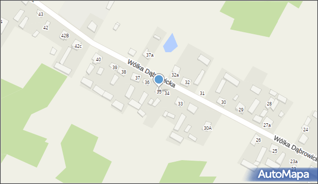 Wólka Dąbrowicka, Wólka Dąbrowicka, 35, mapa Wólka Dąbrowicka