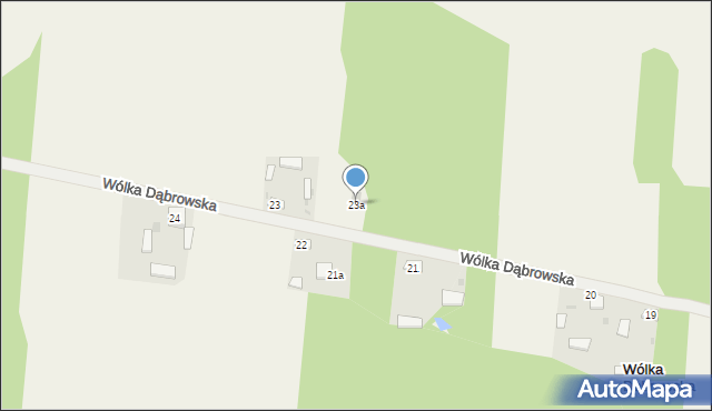 Wólka Dąbrowska, Wólka Dąbrowska, 23a, mapa Wólka Dąbrowska