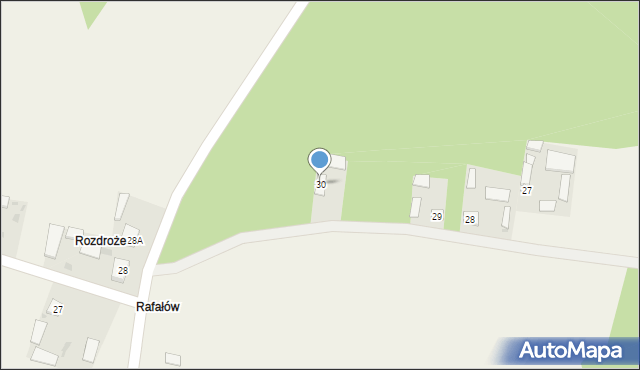 Wólka Dąbrowska, Wólka Dąbrowska, 30, mapa Wólka Dąbrowska