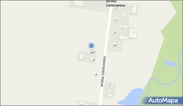 Wólka Dańkowska, Wólka Dańkowska, 16A, mapa Wólka Dańkowska