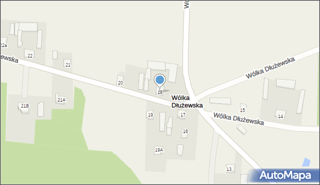 Wólka Dłużewska, Wólka Dłużewska, 18, mapa Wólka Dłużewska