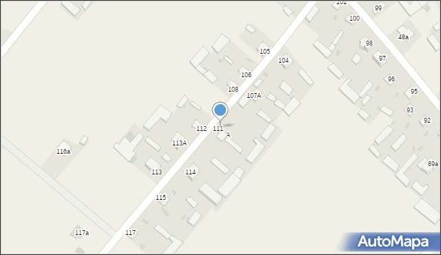 Wólka Domaszewska, Wólka Domaszewska, 111, mapa Wólka Domaszewska