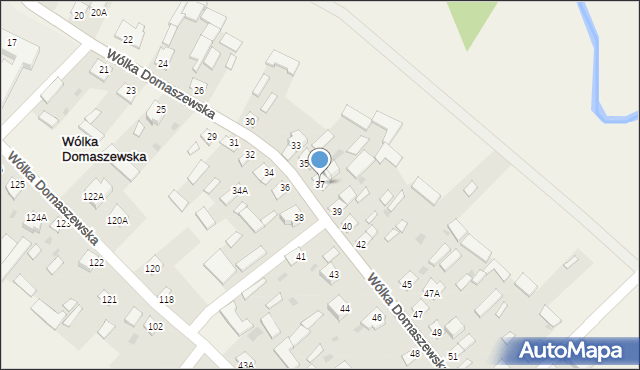 Wólka Domaszewska, Wólka Domaszewska, 37, mapa Wólka Domaszewska