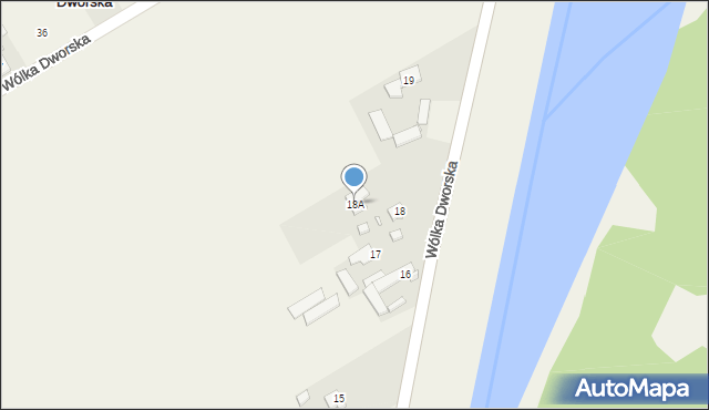 Wólka Dworska, Wólka Dworska, 19a, mapa Wólka Dworska