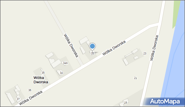 Wólka Dworska, Wólka Dworska, 33, mapa Wólka Dworska