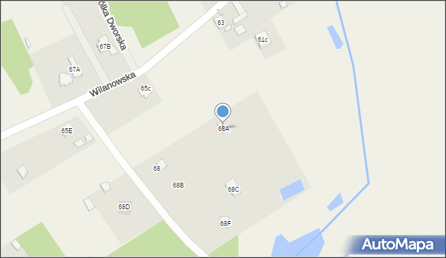 Wólka Dworska, Wólka Dworska, 68A, mapa Wólka Dworska