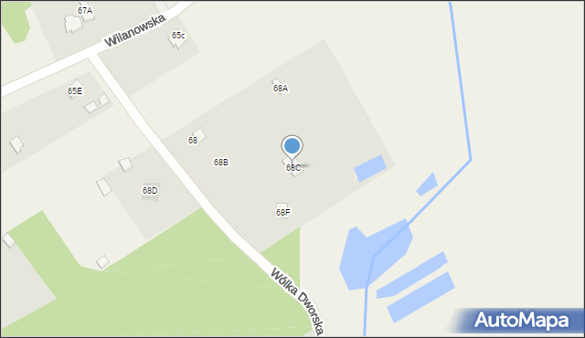 Wólka Dworska, Wólka Dworska, 68C, mapa Wólka Dworska