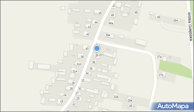 Wólka Gołębska, Wólka Gołębska, 37, mapa Wólka Gołębska
