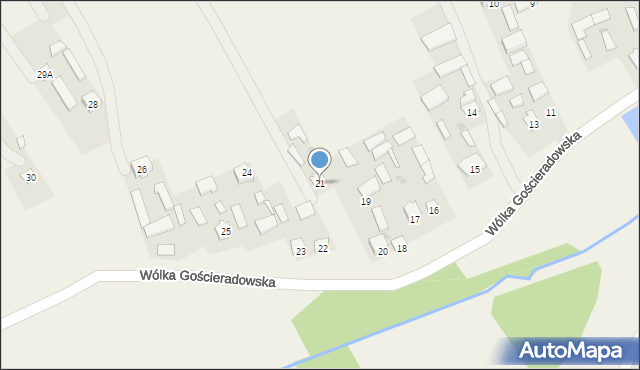 Wólka Gościeradowska, Wólka Gościeradowska, 21, mapa Wólka Gościeradowska