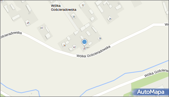 Wólka Gościeradowska, Wólka Gościeradowska, 40, mapa Wólka Gościeradowska