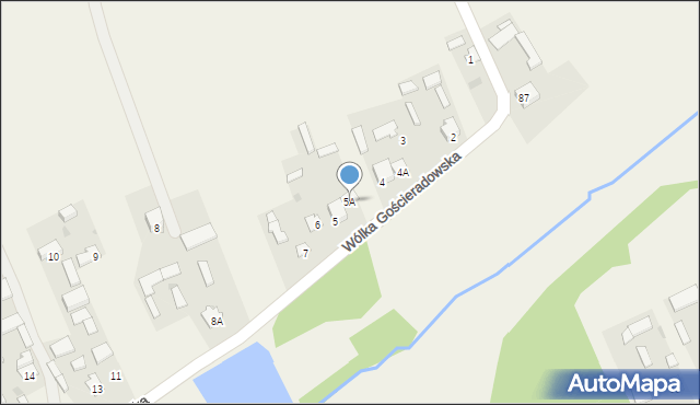 Wólka Gościeradowska, Wólka Gościeradowska, 5A, mapa Wólka Gościeradowska
