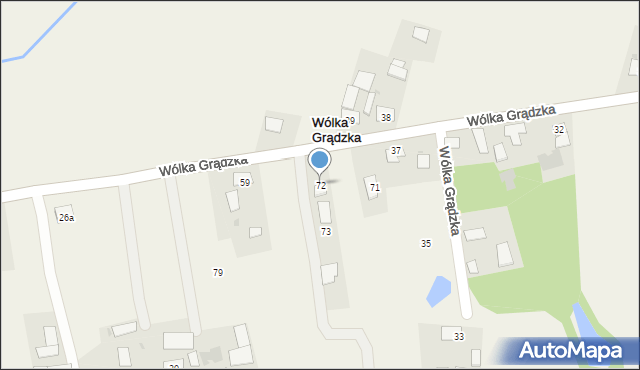 Wólka Grądzka, Wólka Grądzka, 72, mapa Wólka Grądzka