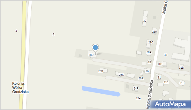 Wólka Grodziska, Wólka Grodziska, 28E, mapa Wólka Grodziska