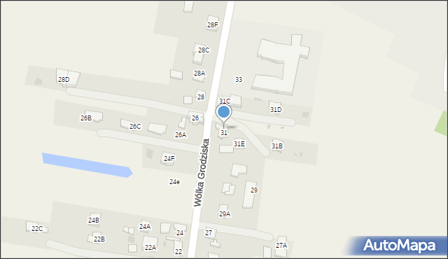 Wólka Grodziska, Wólka Grodziska, 31A, mapa Wólka Grodziska