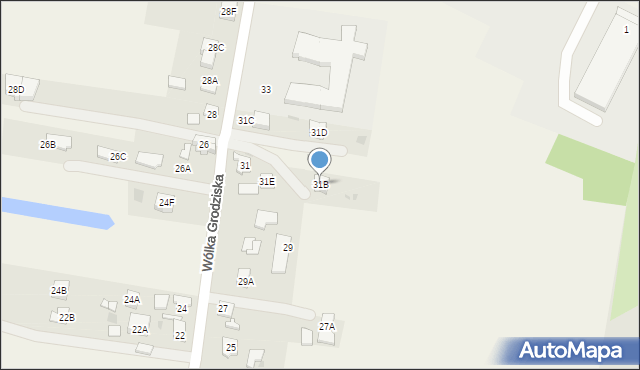 Wólka Grodziska, Wólka Grodziska, 31B, mapa Wólka Grodziska