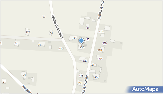 Wólka Grodziska, Wólka Grodziska, 43C, mapa Wólka Grodziska
