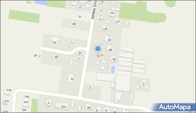 Wólka Grodziska, Wólka Grodziska, 7A, mapa Wólka Grodziska