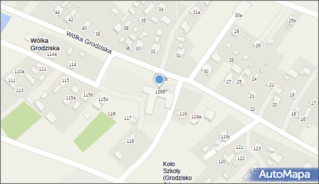Wólka Grodziska, Wólka Grodziska, 116d, mapa Wólka Grodziska