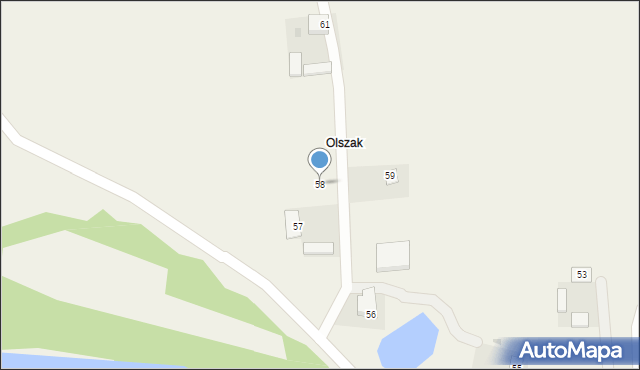 Wólka Gruszczyńska, Wólka Gruszczyńska, 58, mapa Wólka Gruszczyńska