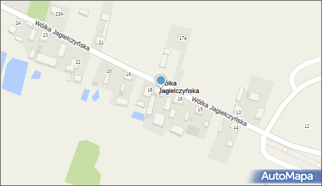 Wólka Jagielczyńska, Wólka Jagielczyńska, 17, mapa Wólka Jagielczyńska