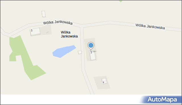 Wólka Jankowska, Wólka Jankowska, 3, mapa Wólka Jankowska