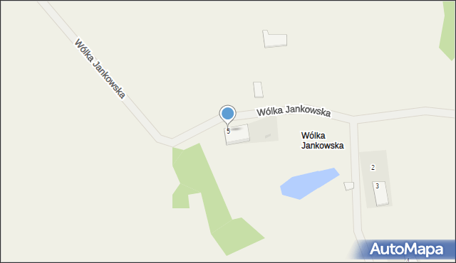Wólka Jankowska, Wólka Jankowska, 5, mapa Wólka Jankowska